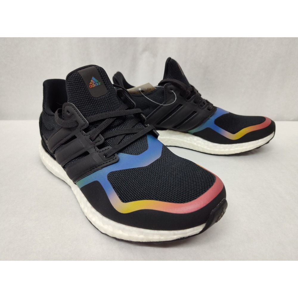 Adidas Women's Ultraboost DNA Running Shoes FV7015 Black‎ Rainbow Sz 9.5